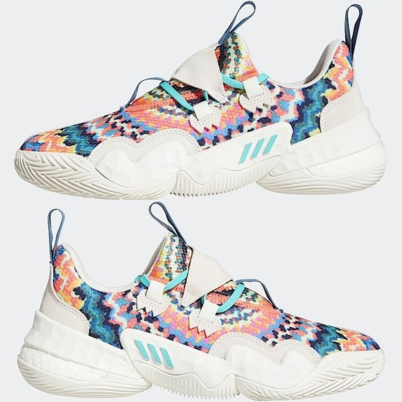 ADIDAS Trae Young 1 Tie-Dye White MultiColor GY0295 - Picture 13 of 17